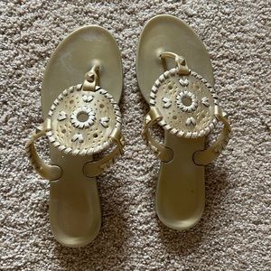 Jack Rogers jelly flip flops